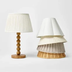 Turned Wood Stick Lamp Base Brown - Threshold™ Designed With Studio McGee -Threshold GUEST 00638333 fdf6 423d 9471 188634a3e322