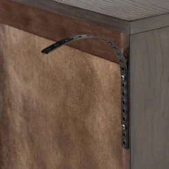 Palma Arched Fluted Cabinet Dark Brown - Threshold™ Designed With Studio McGee: Hardwood Frame, 2 Shelves, MDF Surface -Threshold GUEST 01ffa00e 7f03 4a16 aa29 d63e42164978