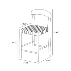 Cliff Haven Solid Wood With Woven Seat Counter Height Barstool - Threshold™ Designed With Studio McGee 13 Cliff Haven Solid Wood With Woven Seat Counter Height Barstool - Threshold™ Designed With Studio McGee -Threshold GUEST 028577f6 8f3f 49ef 9a03 601c170f7db8