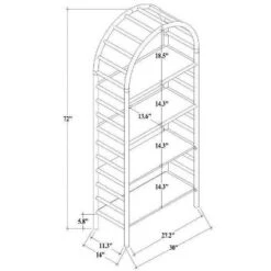 72" Holladay Curved Wooden Bookcase - Threshold™ Designed With Studio McGee -Threshold GUEST 02d306c2 b728 424b 85ec e8a3f4144d26
