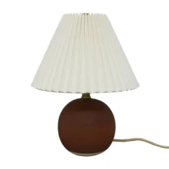 Oval Table Lamp With Pleated Shade (Includes LED Light Bulb) Red - Threshold™ Designed With Studio McGee -Threshold GUEST 0329b4d7 a9eb 4475 8a02 6d602b7948cf