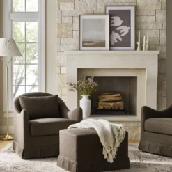 Box Pleat Upholstered Ottoman - Threshold™ Designed With Studio McGee -Threshold GUEST 066f9bb3 5bd1 4580 a079 9f1a94e4c8c1