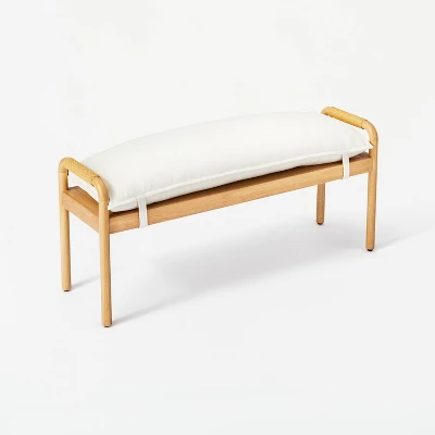 Ventura Pillow Top Bench Natural - Threshold™ Designed With Studio McGe Assembly Required 4 Ventura Pillow Top Bench Natural - Threshold™ Designed With Studio McGe Assembly Required - Image 2