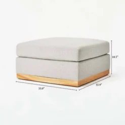 Woodland Hills Modular Sectional Ottoman Light Gray - Threshold™ Designed With Studio McGee 15 Woodland Hills Modular Sectional Ottoman Light Gray - Threshold™ Designed With Studio McGee -Threshold GUEST 0ed068aa 7686 4196 a244 18c08b84b454