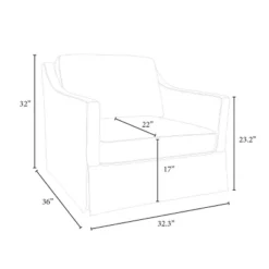 Vivian Park Upholstered Swivel Chair Cream - Threshold™ Designed With Studio McGee -Threshold GUEST 0f6cc5a6 f1ac 4b5a a69b 5faae524745a