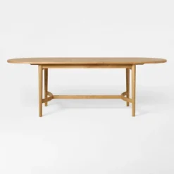 Cardamine Racetrack Dining Table Natural Wood - Threshold™ Designed With Studio McGee -Threshold GUEST 14c191e1 ca8f 487d bdfe 4bdf455f315f