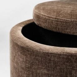 Swivel Storage Ottoman Brown - Threshold™ Designed With Studio McGee -Threshold GUEST 151b5455 f8c5 46f8 b88f dcb4af641bfc