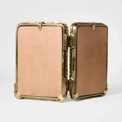 4"x6" Metal Rope Folding Picture Frame Brass - Threshold™ Designed With Studio McGee 7 4"x6" Metal Rope Folding Picture Frame Brass - Threshold™ Designed With Studio McGee -Threshold GUEST 1a0f7fc3 11b6 4703 941d 4f746fb746a9