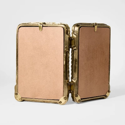 4"x6" Metal Rope Folding Picture Frame Brass - Threshold™ Designed With Studio McGee 5 4"x6" Metal Rope Folding Picture Frame Brass - Threshold™ Designed With Studio McGee - Image 3