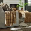Plaid Gauze Throw Blanket With Frayed Edges Brown - Threshold™ Designed With Studio McGee -Threshold GUEST 1ba437a3 a8d8 49e7 900e bd25d8b0290c