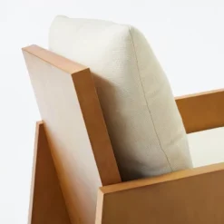 Duchesne Wood Accent Chair With Upholstered Seat And Back Cream - Threshold™ Designed With Studio McGee -Threshold GUEST 1ecafbd8 6d75 4499 8aae 1b3b6724b1ee