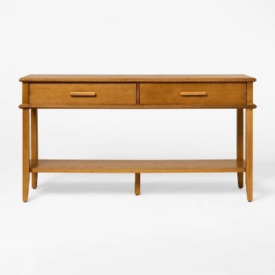 Azorella Console Table Oak Brown - Threshold™ Designed With Studio McGee 4 Azorella Console Table Oak Brown - Threshold™ Designed With Studio McGee - Image 2