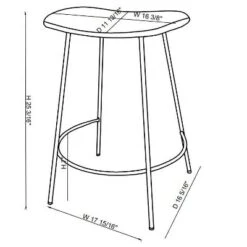 Clarkston Metal Counter Height Barstool With Upholstered Seat - Threshold™ Designed With Studio McGee 16 Clarkston Metal Counter Height Barstool With Upholstered Seat - Threshold™ Designed With Studio McGee -Threshold GUEST 23096c73 19b3 49a1 aee5 9efbd5fdbbf1