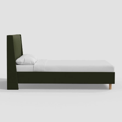 Encino Wingback Platform Bed In Dry Velvet - Threshold™ Designed With Studio McGee 4 Encino Wingback Platform Bed In Dry Velvet - Threshold™ Designed With Studio McGee - Image 2
