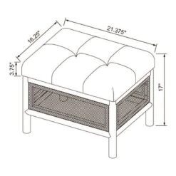 Woodspring Cane Base Ottoman Dark Walnut/Cream - Threshold™ Designed With Studio McGee 12 Woodspring Cane Base Ottoman Dark Walnut/Cream - Threshold™ Designed With Studio McGee -Threshold GUEST 2a8ba648 5a4a 4bd8 9301 48c7e94cd846