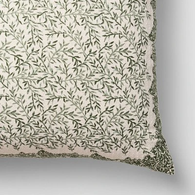 24"X24" OS Square "Brubaker Allover" Cotton Dobby Pillow - Threshold™ Designed With Studio McGee 4 24"X24" OS Square "Brubaker Allover" Cotton Dobby Pillow - Threshold™ Designed With Studio McGee - Image 2