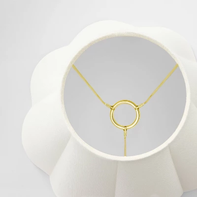 Scallop Pleated Lamp Shade White - Threshold™ Designed With Studio McGee 5 Scallop Pleated Lamp Shade White - Threshold™ Designed With Studio McGee - Image 3