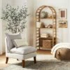 72" Holladay Curved Wooden Bookcase - Threshold™ Designed With Studio McGee -Threshold GUEST 36cf8426 d595 4723 a170 a967bfc097f3