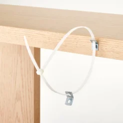 Bleached Oak Console Table Natural Wood - Threshold™ Designed With Studio McGee: Veneer & MDF, Rectangular Shape, Spot Clean -Threshold GUEST 39c49642 fb29 4f54 a434 b44fa7491db4