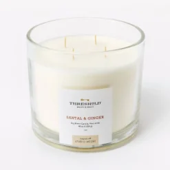 Clear Glass Santal & Ginger Candle White - Threshold™ Designed With Studio McGee -Threshold GUEST 3a24b0c4 c23b 4e1c b8e0 2304d4a02cb7