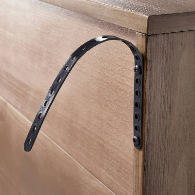 Brandeis Woven TV Stand For TVs Up To 60" Brown - Threshold™ Designed With Studio McGee 6 Brandeis Woven TV Stand For TVs Up To 60" Brown - Threshold™ Designed With Studio McGee - Image 4