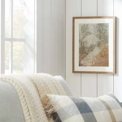 16" X 20" Ancient Fresco Linen Framed Wall Art Print - Threshold™ Designed With Studio McGee 3 16" X 20" Ancient Fresco Linen Framed Wall Art Print - Threshold™ Designed With Studio McGee