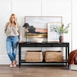 East Bluff Woven Drawer Console Table - Threshold™ Designed With Studio McGee -Threshold GUEST 3fbfc6cc 1762 479f 85f6 5816e3ff493f