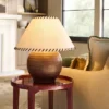 Large Earthy Table Lamp With Whipstitch Shade - Threshold™ Designed With Studio McGee -Threshold GUEST 4685e63a 5a02 4563 a205 b2d5820b65d9