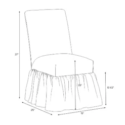 Ruffled Slipcover Dining Chair - Threshold™ Designed With Studio McGee 22 Ruffled Slipcover Dining Chair - Threshold™ Designed With Studio McGee -Threshold GUEST 471fd9a3 06af 4d12 8c95 3ceb07bc0c5f