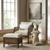 Woodspring Cane Base Ottoman Dark Walnut/Cream - Threshold™ Designed With Studio McGee -Threshold GUEST 47bf5681 a3fb 4d5e adcc 3e040ab96657