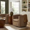 Vernon Upholstered Barrel Swivel Chair Light Brown Velvet - Threshold™ Designed With Studio McGee 2 Vernon Upholstered Barrel Swivel Chair Light Brown Velvet - Threshold™ Designed With Studio McGee -Threshold GUEST 49ad11ce 22be 4758 9076 a63435d35d59