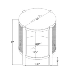 Portola Hills Woven Accent Table - Threshold™ Designed With Studio McGee -Threshold GUEST 4adf35f8 0ed1 4393 b30c c5682441d8d8