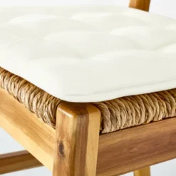 2pk Temescal Valley Wood And Woven Dining Chairs With Cushion Cream - Threshold™ Designed With Studio McGee -Threshold GUEST 4da36d2c 3c3e 481f b3fd 7f53ac6a4693