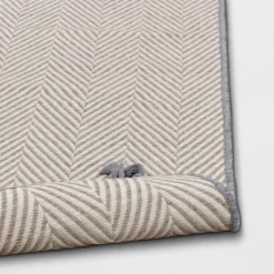 5' X 7' Herringbone Outdoor Rug Ivory/Cashmere Gray - Threshold™ Designed With Studio McGee -Threshold GUEST 557b60d7 6a54 41fa a341 881c14c0a970