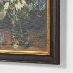 12" X 16" Floral Cotton Canvas Framed Wall Art - Threshold™ Designed With Studio McGee : Vintage Botanical Decor -Threshold GUEST 58806ef7 e6e6 49d8 b9f8 f58c44346c13