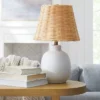 Ceramic Table Lamp With Rattan Shade White - Threshold™ Designed With Studio McGee -Threshold GUEST 58d3e457 03fb 4c4a acaa da1c09c23e1b