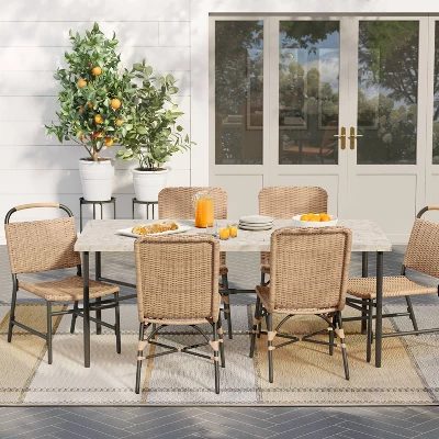 Northmont 6 Person Rectangle Patio Dining Table, Outdoor Furniture - Threshold™ Designed With Studio McGee 3 Northmont 6 Person Rectangle Patio Dining Table, Outdoor Furniture - Threshold™ Designed With Studio McGee