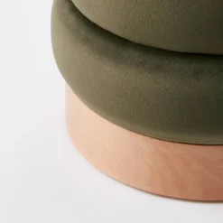 Clarkdale Channel Tufted Ottoman With Wood Base - Threshold™ Designed With Studio McGee -Threshold GUEST 6b0f47ba dc03 48cc 8a01 bbb99d46752f