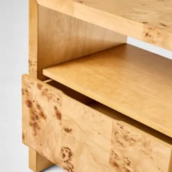 Ogden Nightstand Brown - Threshold™ Designed With Studio McGee: Woodgrain, Open Shelf, Veneer Surface -Threshold GUEST 6b831532 dfec 48ee 999c c2f7b8a23e1e