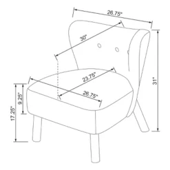 Sculpted Faux Shearling Accent Chair Cream - Threshold™ Designed With Studio McGee -Threshold GUEST 6cce5bcf 1c60 4d1a be28 f6d5e9c9ce77