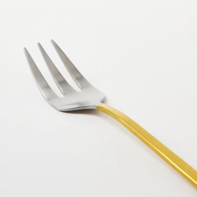 Two-Tone Kitchen Serve Set Gold - Threshold™ Designed With Studio McGee: Stainless Steel Flatware, Gold Silverware, 2-Piece 4 Two-Tone Kitchen Serve Set Gold - Threshold™ Designed With Studio McGee: Stainless Steel Flatware, Gold Silverware, 2-Piece - Image 2