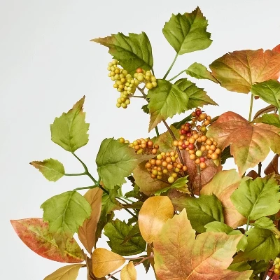 18" Fall Artificial Leaf Arrangement - Threshold™ Designed With Studio McGee 4 18" Fall Artificial Leaf Arrangement - Threshold™ Designed With Studio McGee - Image 2