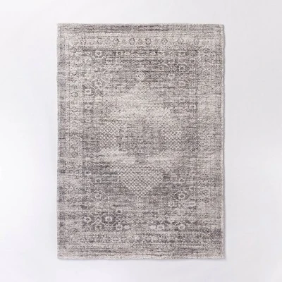 Millcreek Distressed Vintage Persian Rug Charcoal - Threshold™ Designed With Studio Mcgee 9 Millcreek Distressed Vintage Persian Rug Charcoal - Threshold™ Designed With Studio Mcgee - Image 7