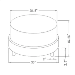 Wilmington Upholstered Round Ottoman - Threshold™ Designed With Studio McGee -Threshold GUEST 834de9b5 6ce7 482e 82eb f74173a78d4c