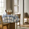 70" Round Oiled Tablecloth Blue Plaid - Threshold™ Designed With Studio McGee: Classic Spring Pattern, OEKO-TEX Certified -Threshold GUEST 85bab80c f26a 4216 bc61 26dd43c23c5e