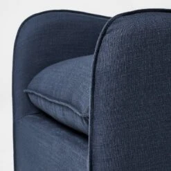 Slipcover Style Upholstered Swivel Accent Chair Blue - Threshold™ Designed With Studio McGee -Threshold GUEST 89fc2cdb 68df 40b1 b1d0 d52c26606667
