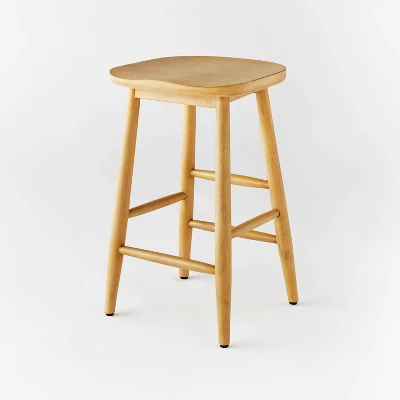 Haddonfield All Wood Backless Counter Height Barstool - Threshold™ Designed With Studio McGee 8 Haddonfield All Wood Backless Counter Height Barstool - Threshold™ Designed With Studio McGee - Image 6