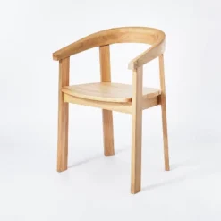 Terra Solid Wood Curved Back Dining Chair - Threshold™ Designed With Studio McGee -Threshold GUEST 9247e68d 2d42 4de0 acf8 805ddf967c24