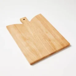Angled Paddle Serving Board Brown - Threshold™ Designed With Studio McGee: Rubberwood Tray With Handles, FSC Certified -Threshold GUEST 926cd0d1 6d67 470c 8ed1 63879529fc6a