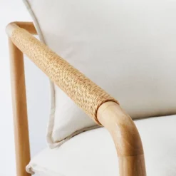 Ventura Upholstered Accent Chair With Wood Frame Natural - Threshold™ Designed With Studio McGee -Threshold GUEST 98662dff f5db 4a4f 8dae a4b4967b85d1